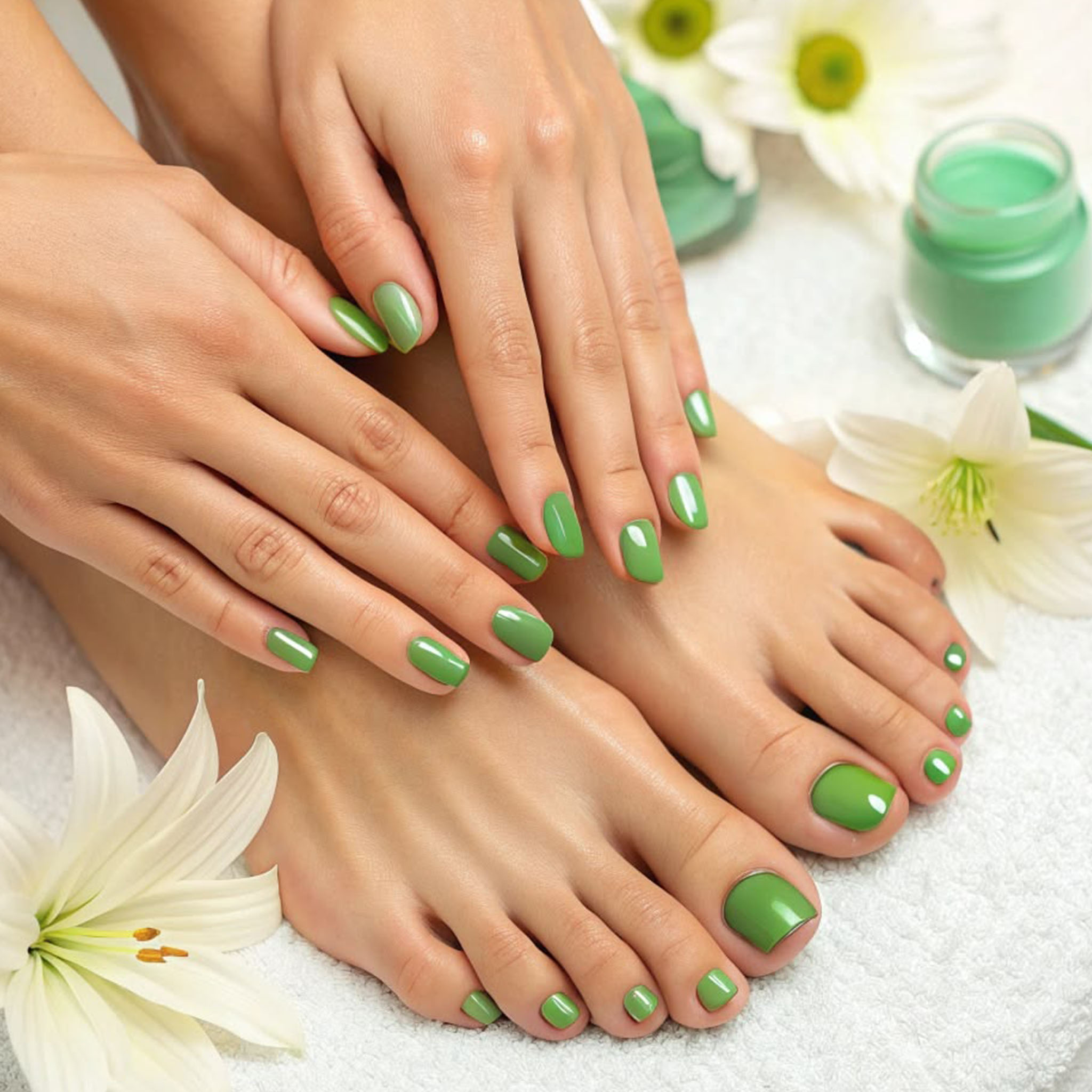 Luxury Manicure and Pedicure Nail Art Service